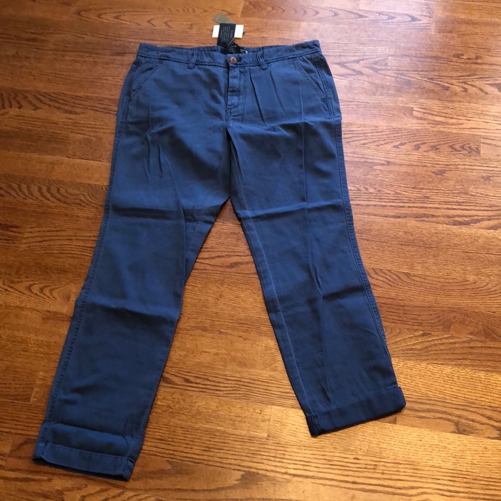NWT J Crew Chino blue pants